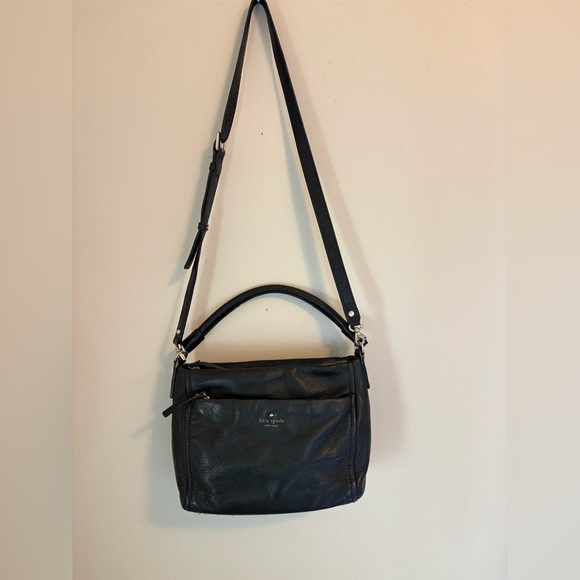 kate spade Handbags - Kate Spade Black Leather Crossbody Satchel